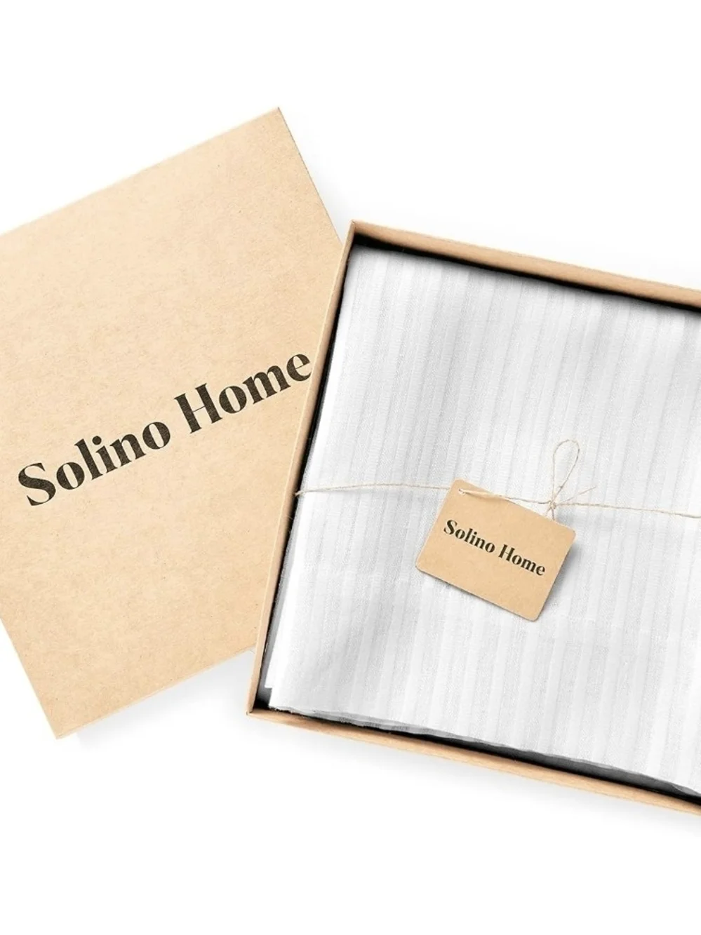 Solino Home Linen-Cotton Blend Zoe Stripe Curtain 108